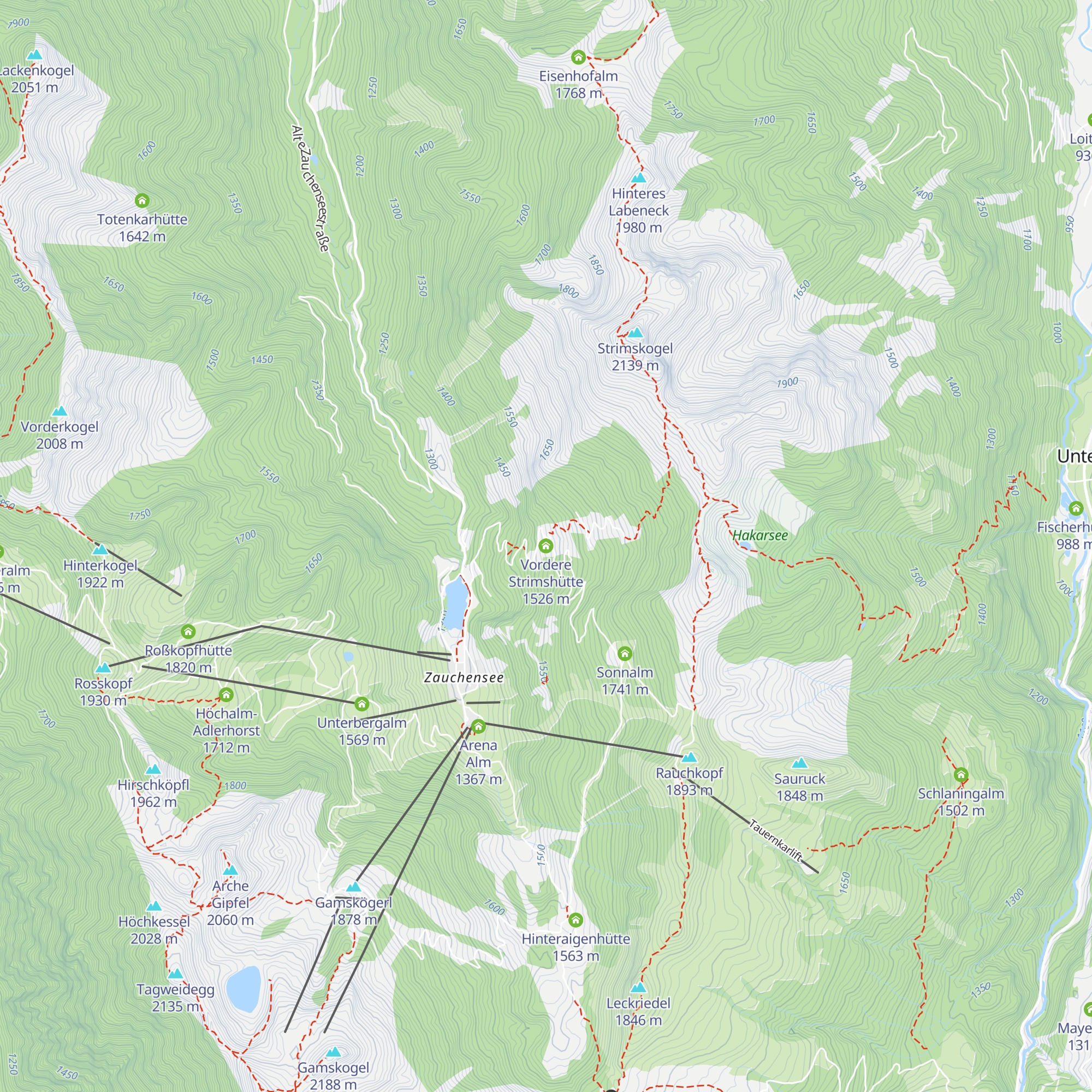 Vordere Strimshütte map