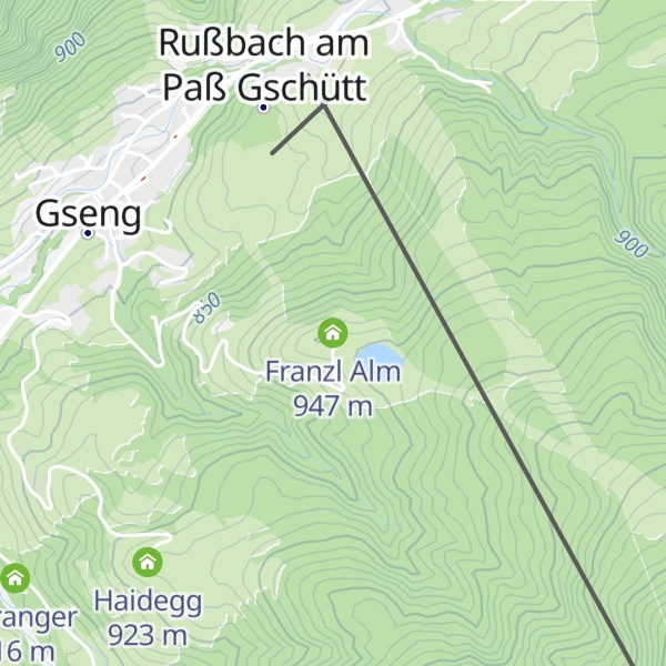 Map of Franzl Alm