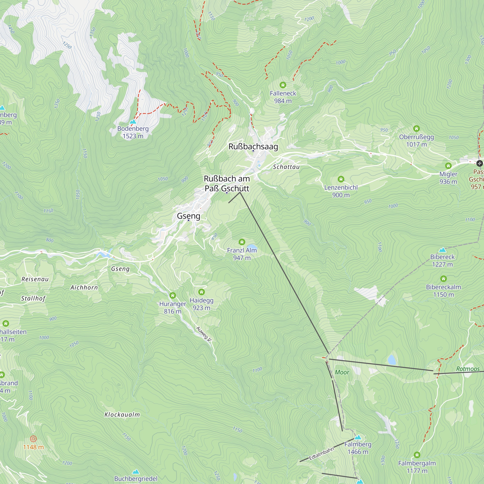 Franzl Alm map