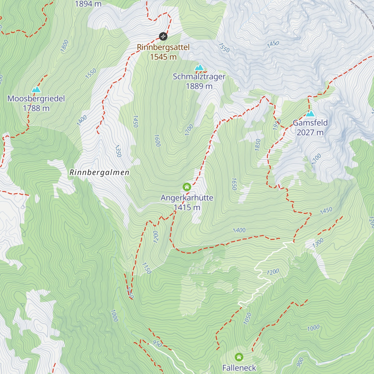 Angerkarhütte map