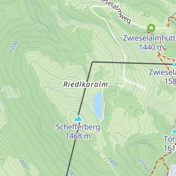 Map of Rottenhofhütte