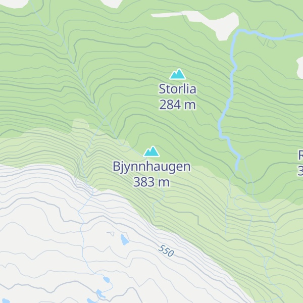 Map of Bjynnhaugen
