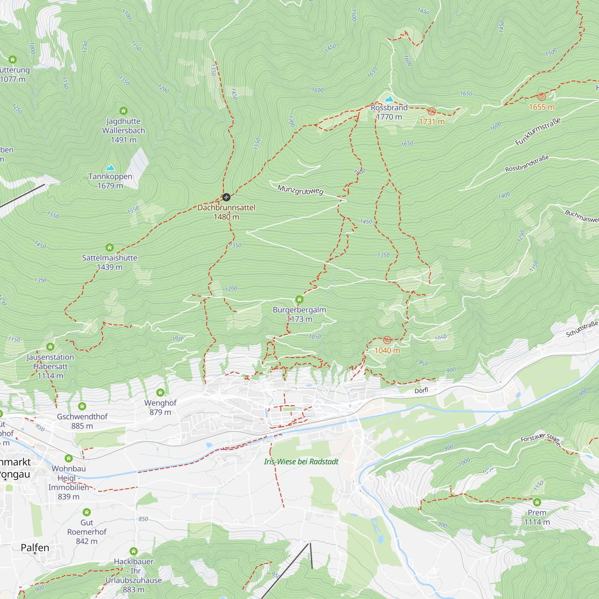 Bürgerbergalm map