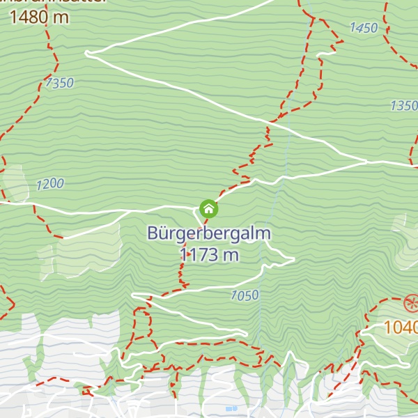 Map of Bürgerbergalm