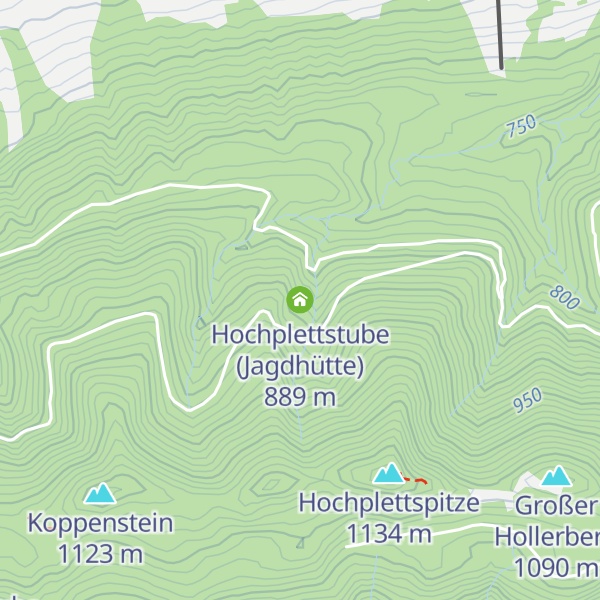Map of Hochplettstube (Jagdhütte)
