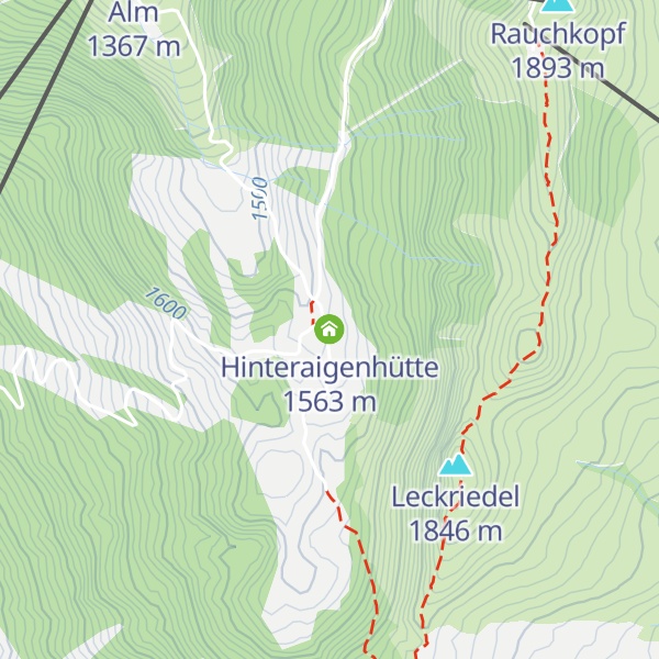 Map of Hinteraigenhütte