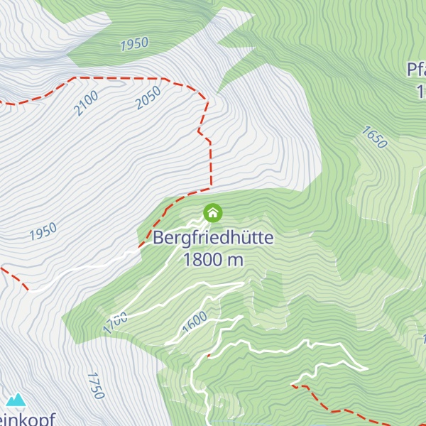 Map of Bergfriedhütte