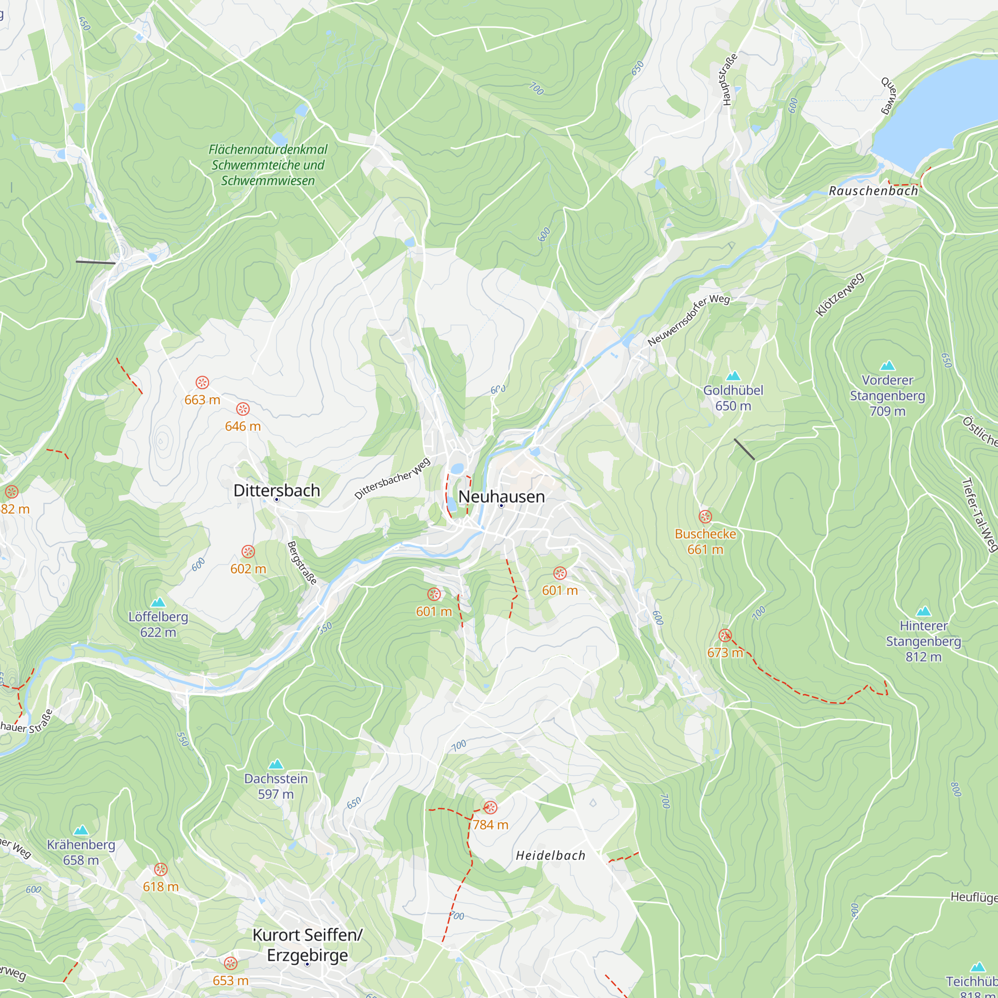 Touristinformation Neuhausen map