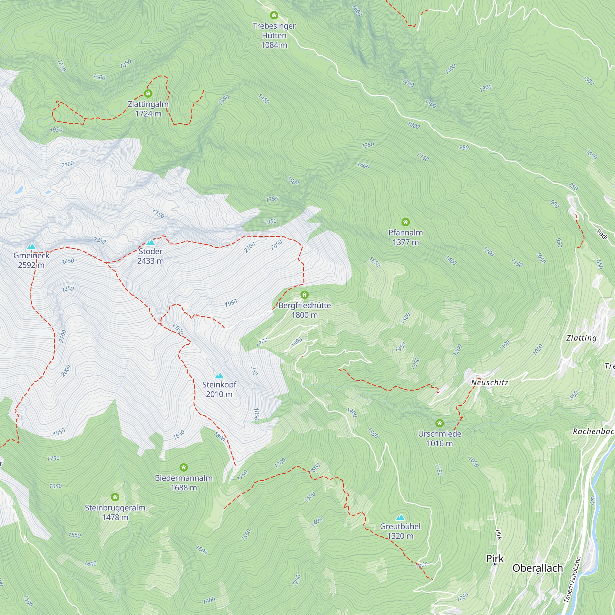 Gamperhütte map