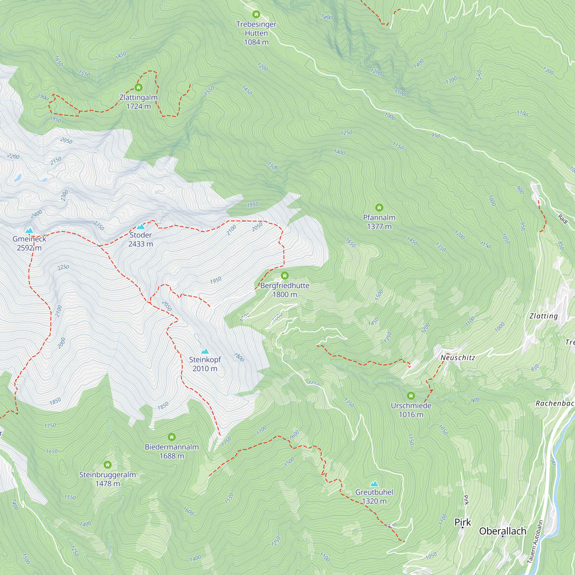 Gamperhütte map