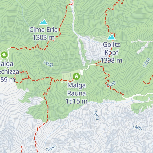 Map of Malga Rauna