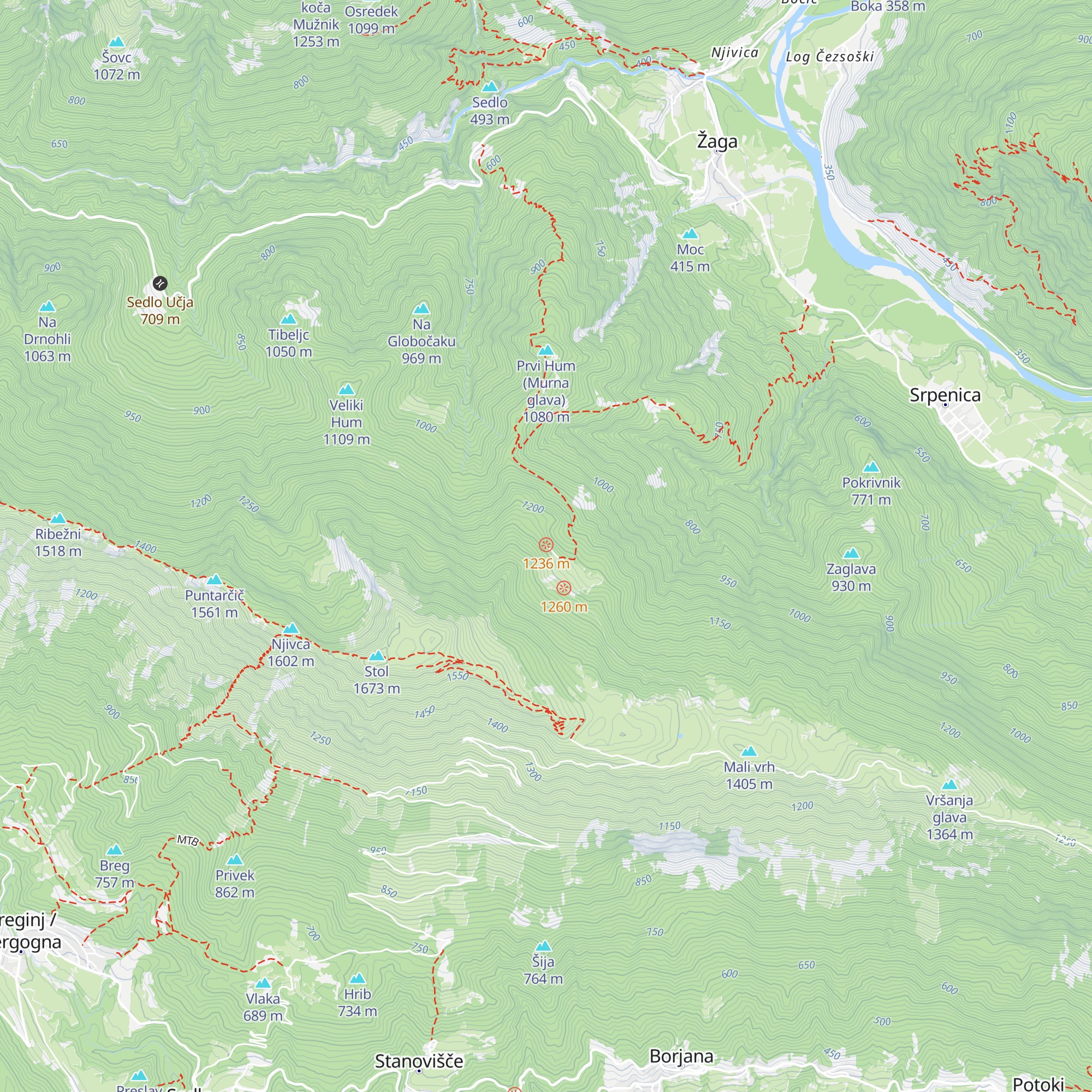Lovska koča Stari Hrami map