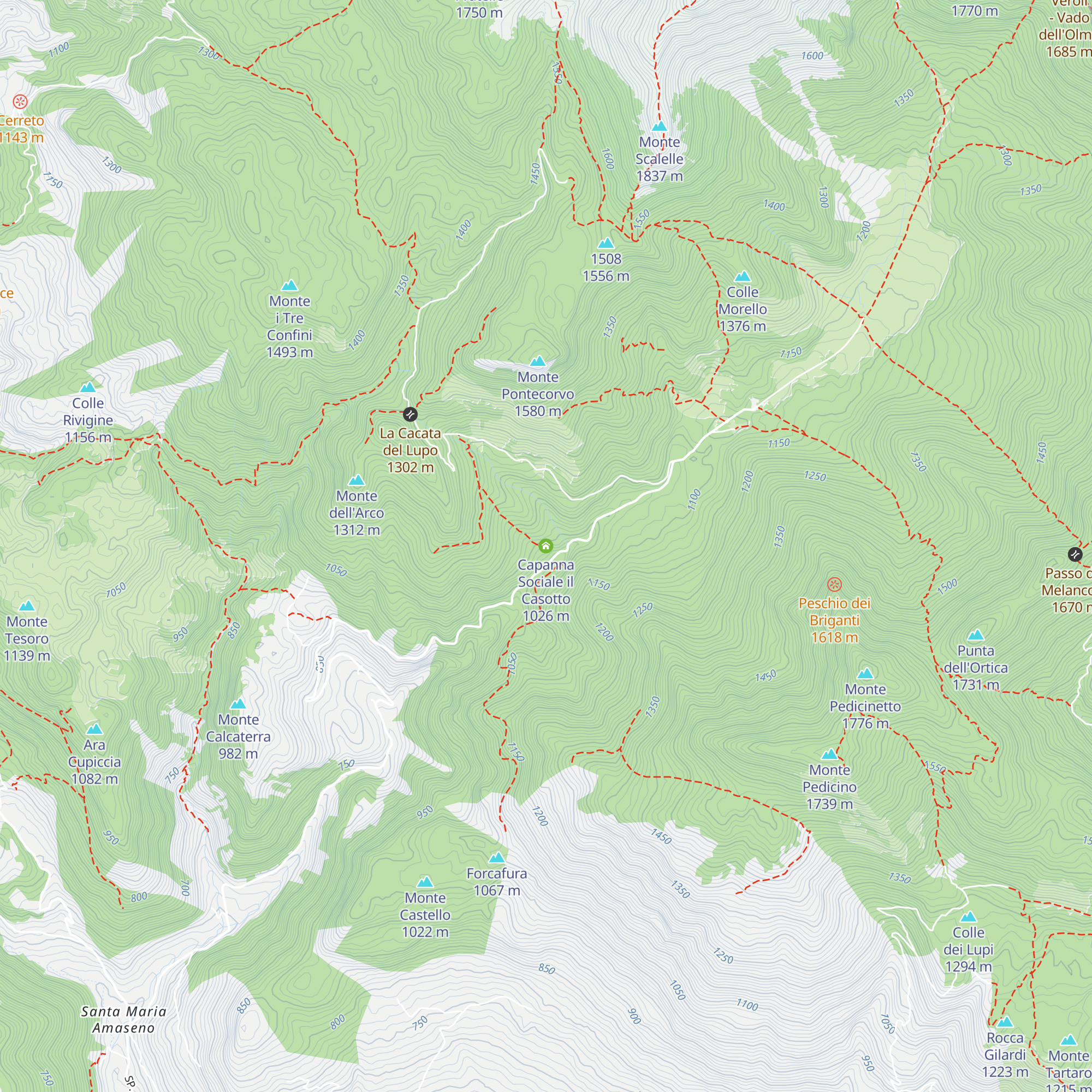 Capanna Sociale il Casotto map
