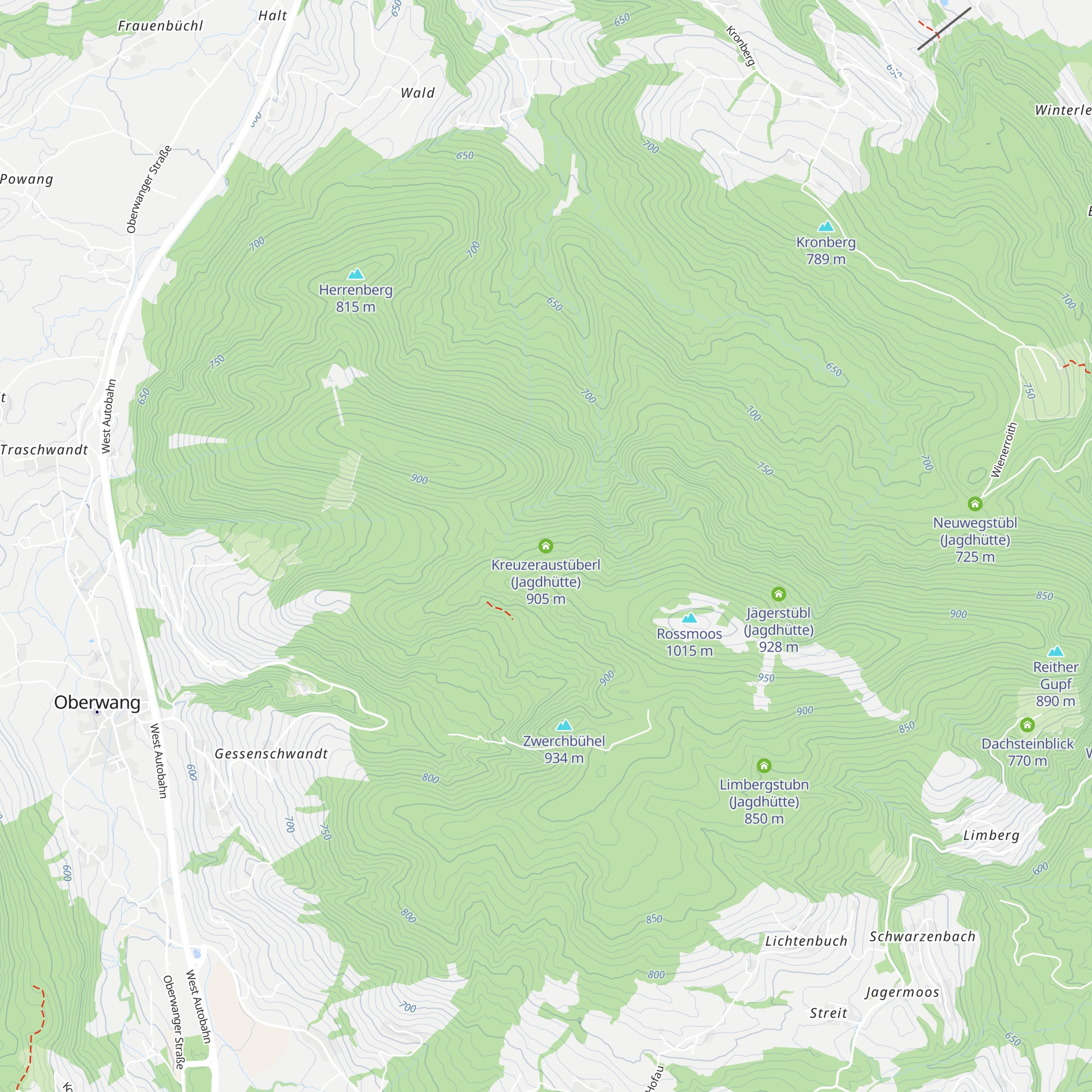 Kreuzeraustüberl (Jagdhütte) map