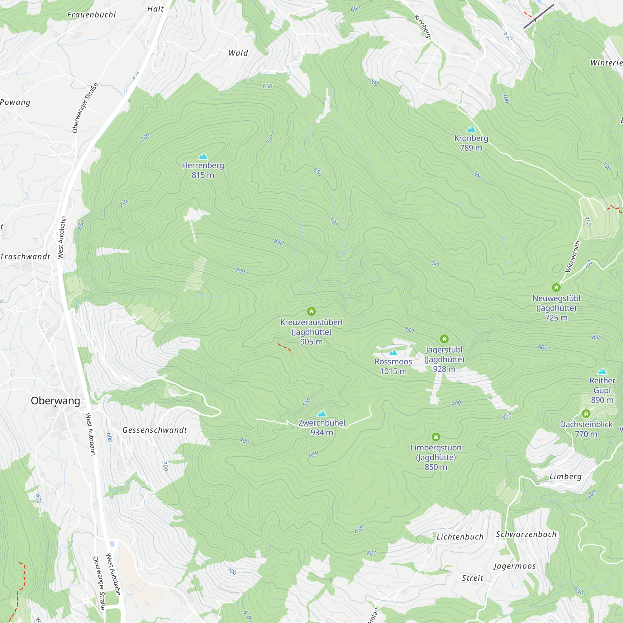 Kreuzeraustüberl (Jagdhütte) map
