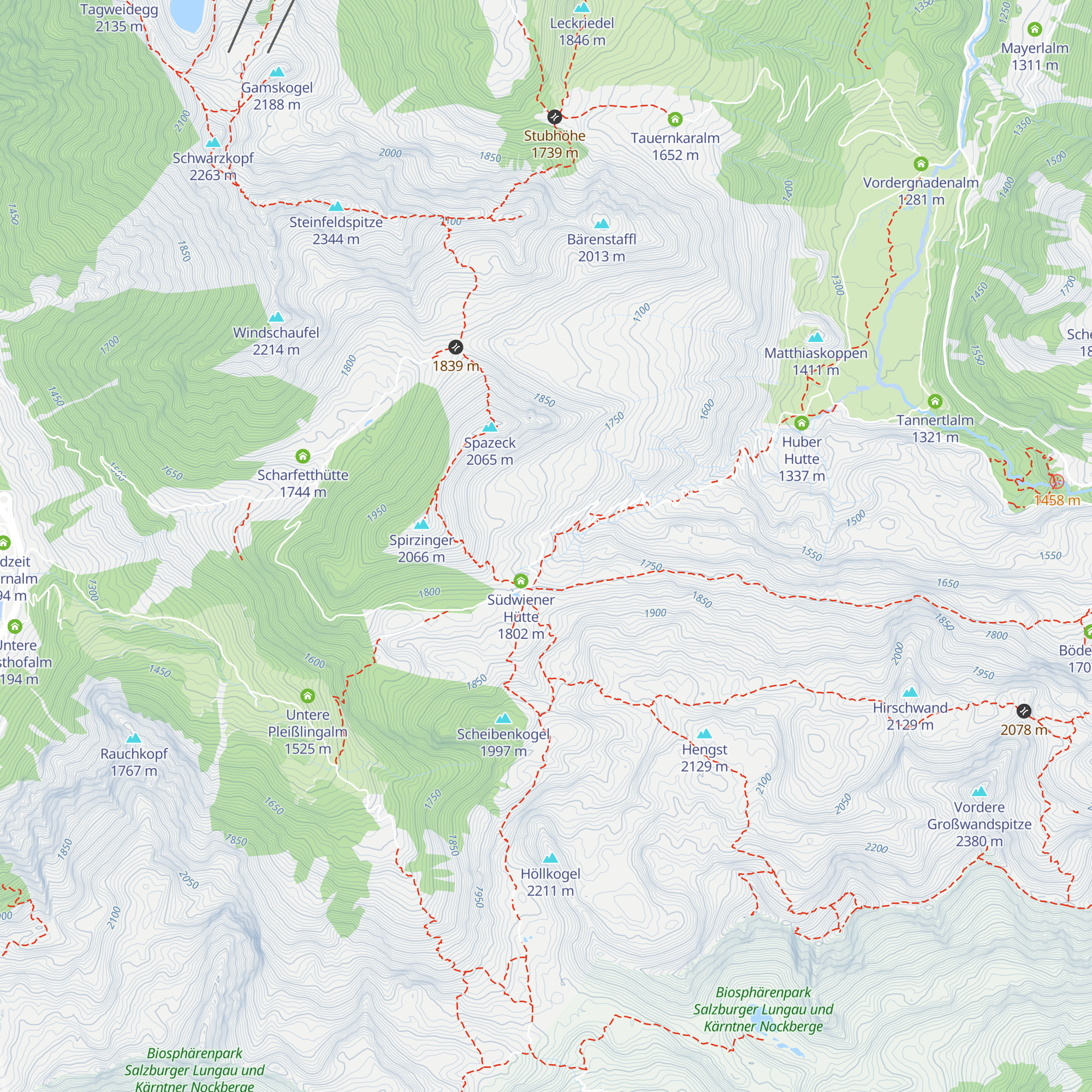 Hödhütte map