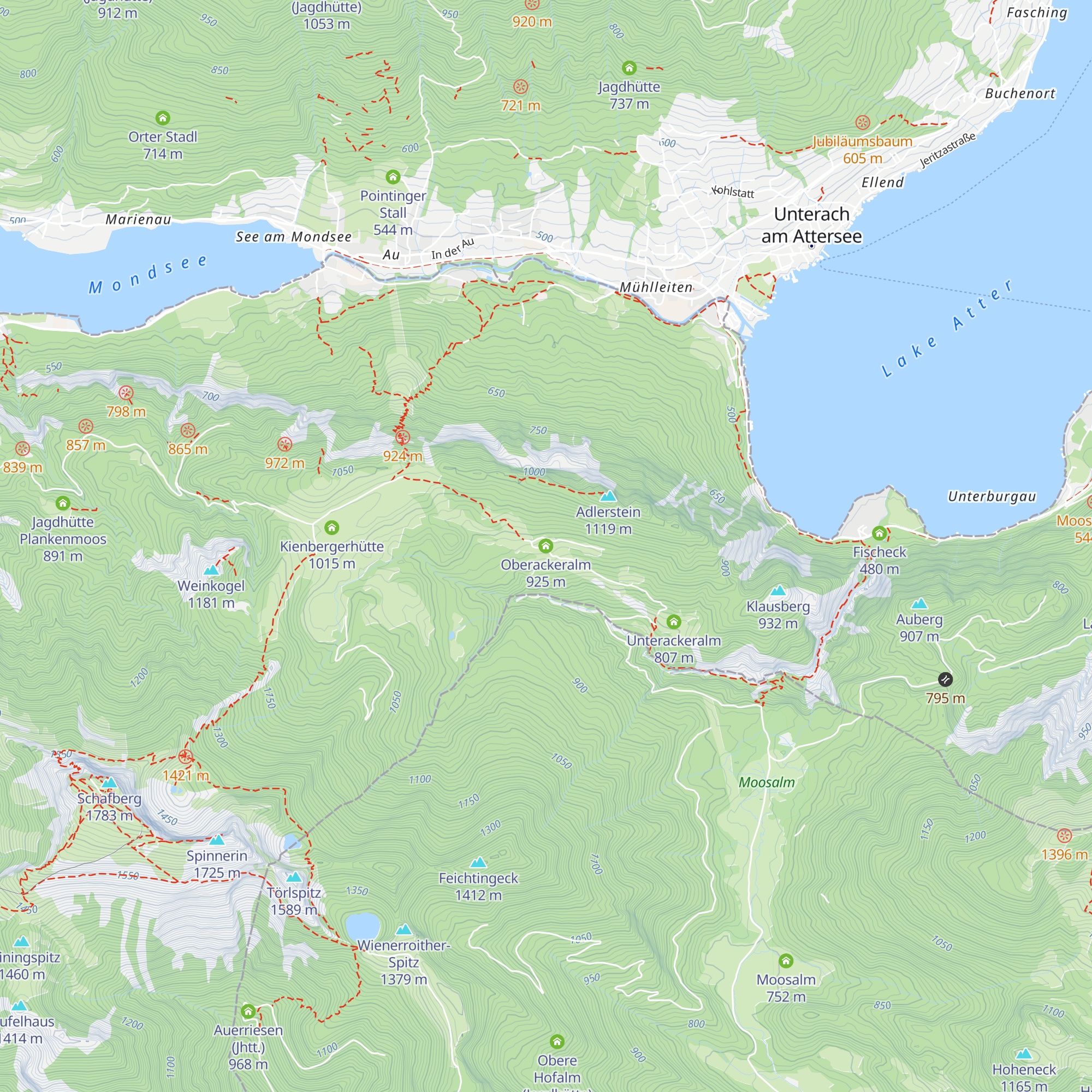 Oberackeralm map