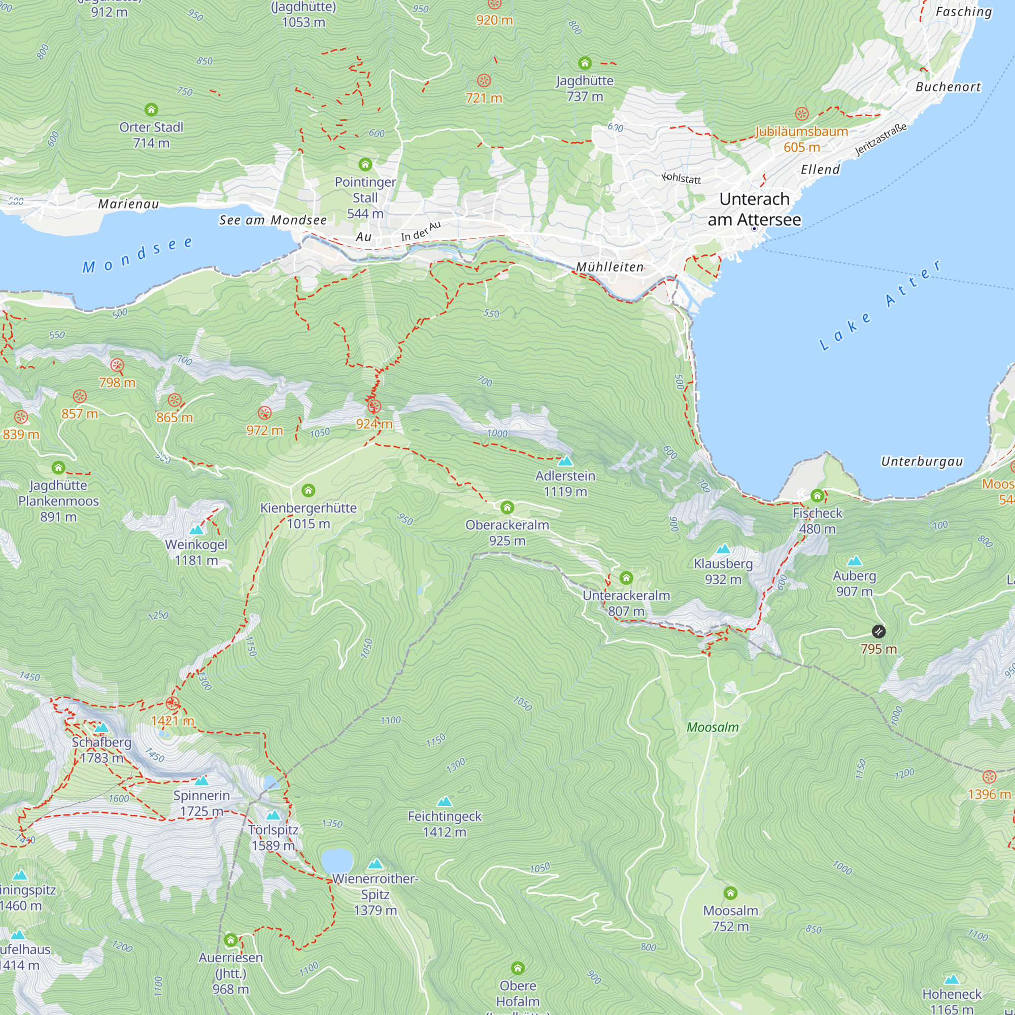 Oberackeralm map