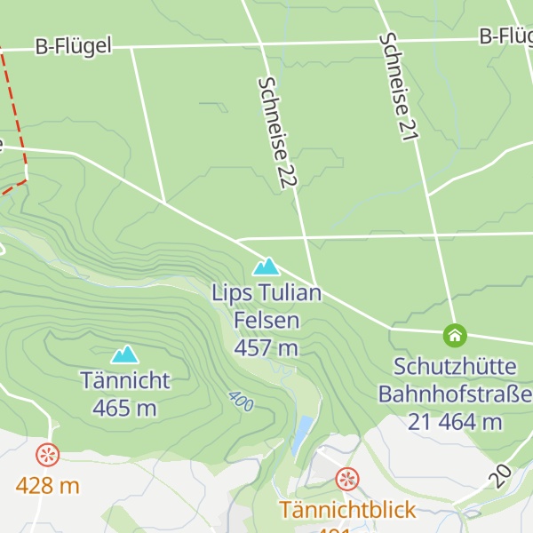 Map of Lips Tulian Felsen