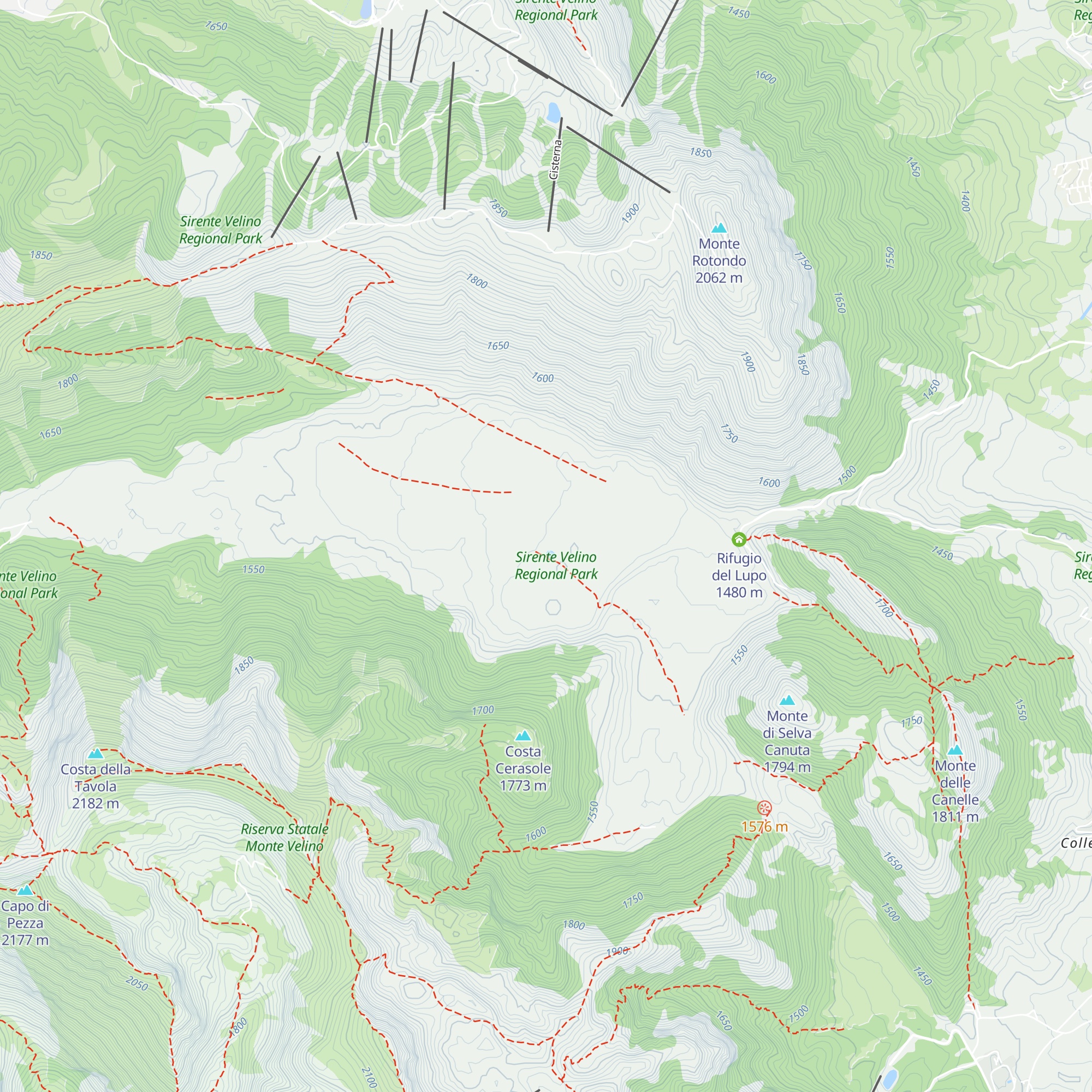 Rifugio D'Eramo map