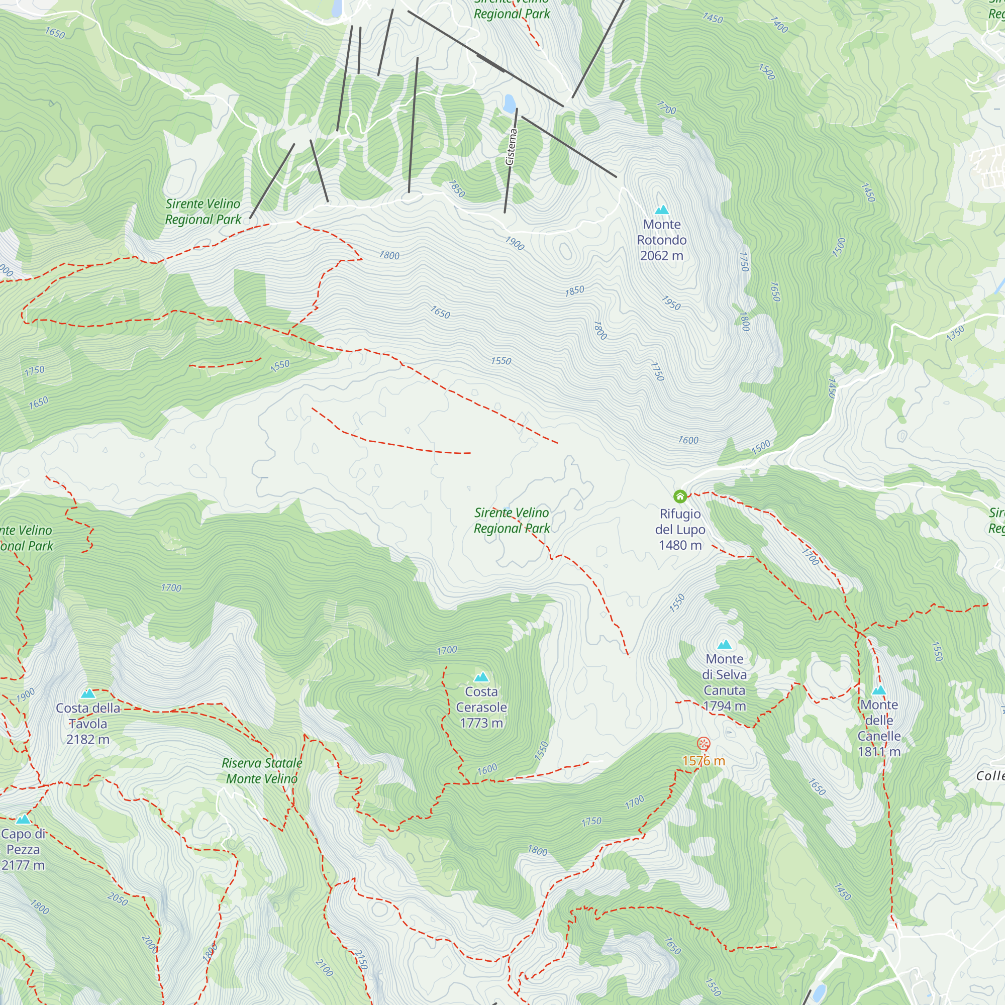 Rifugio D'Eramo map