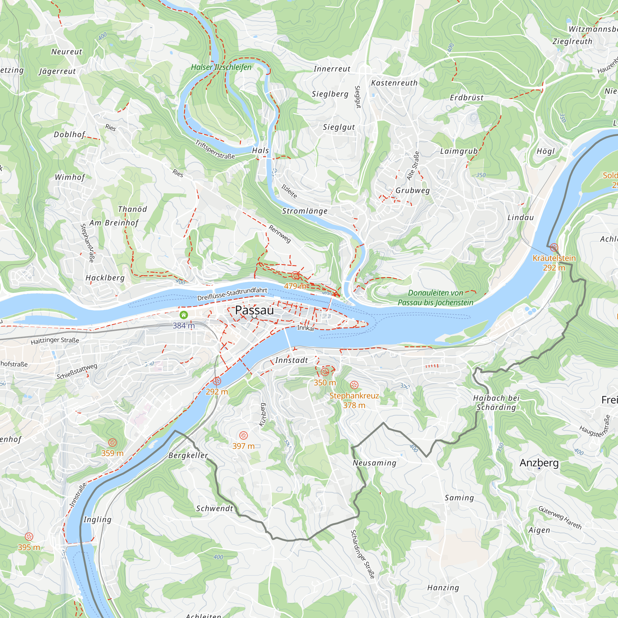 Tourist-Information Rathausplatz map