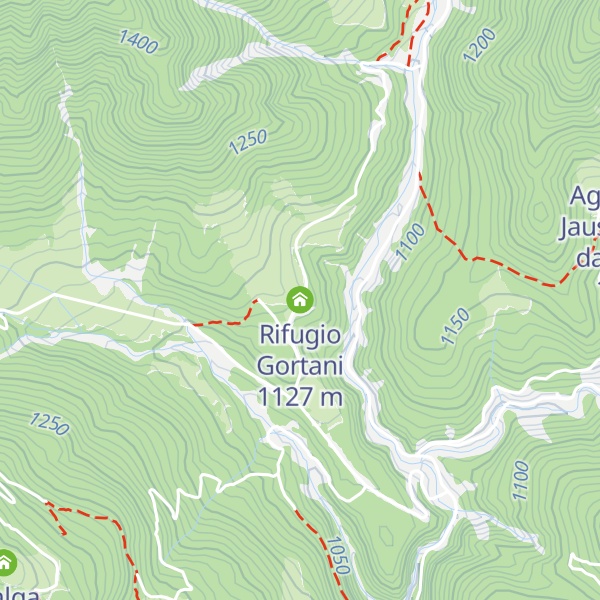 Map of Rifugio Gortani