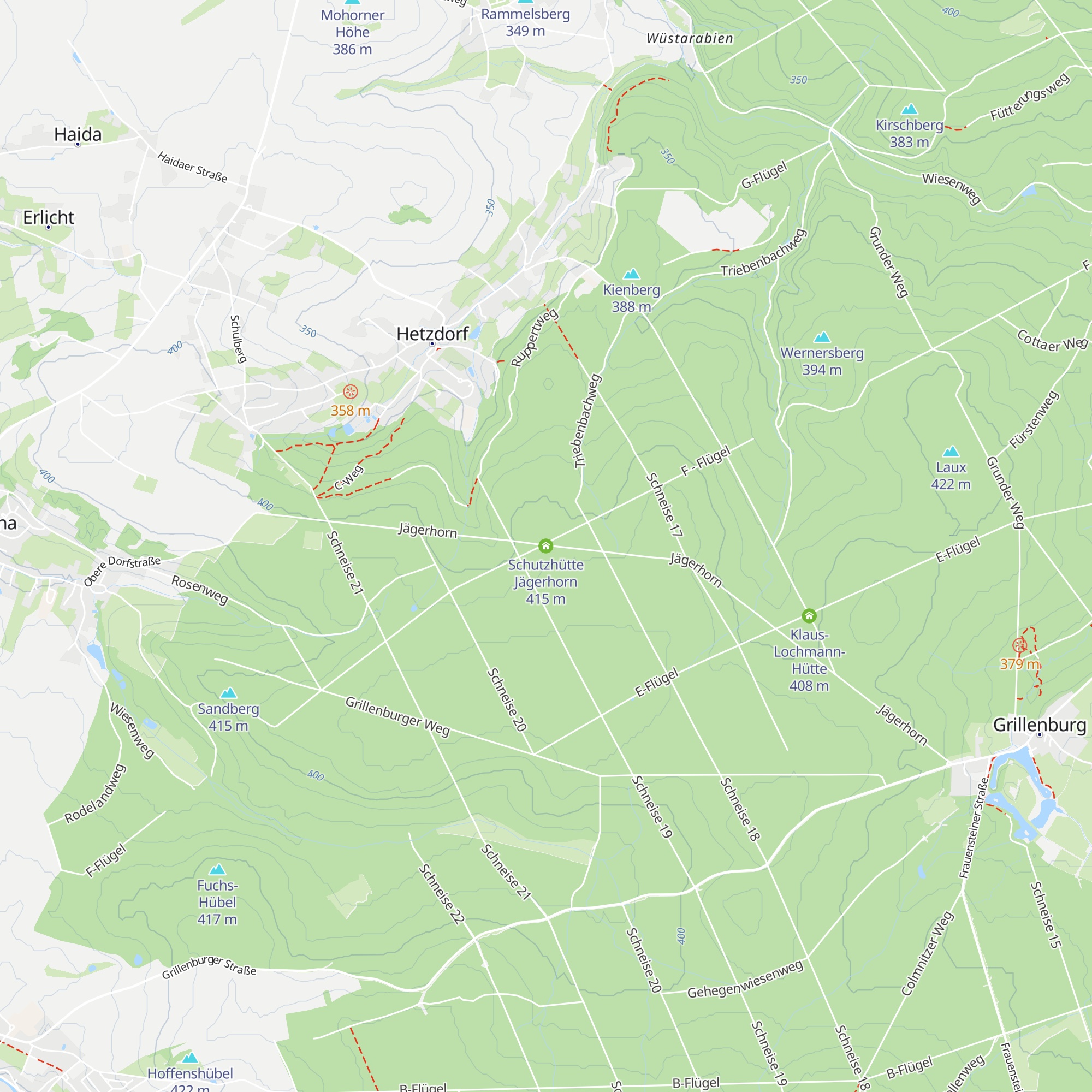 Schutzhütte Jägerhorn map