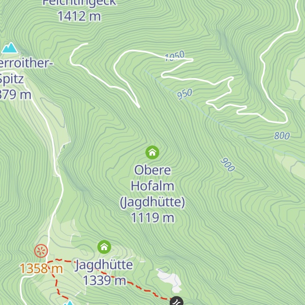 Map of Obere Hofalm (Jagdhütte)