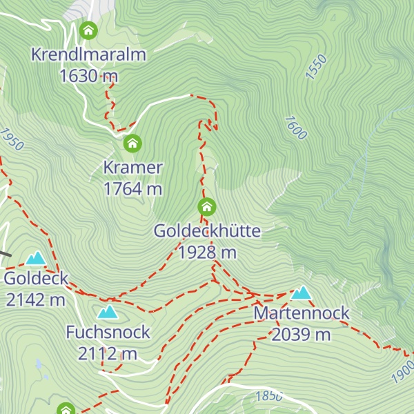 Map of Goldeckhütte