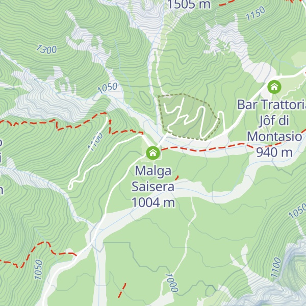 Map of Malga Saisera