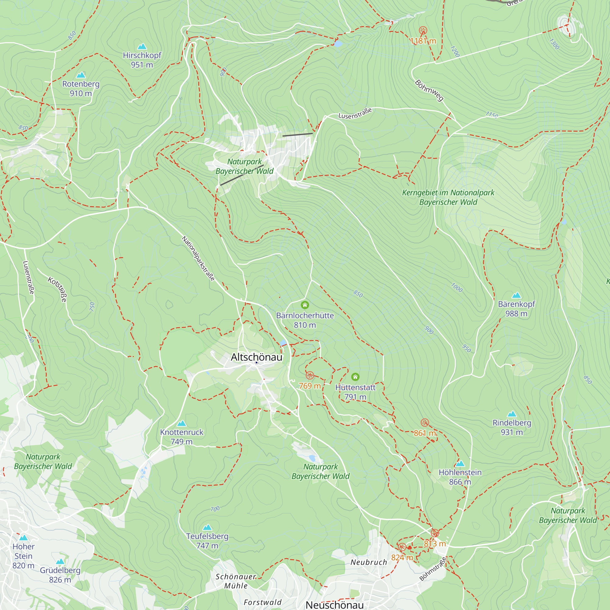 Bärnlocherhütte map