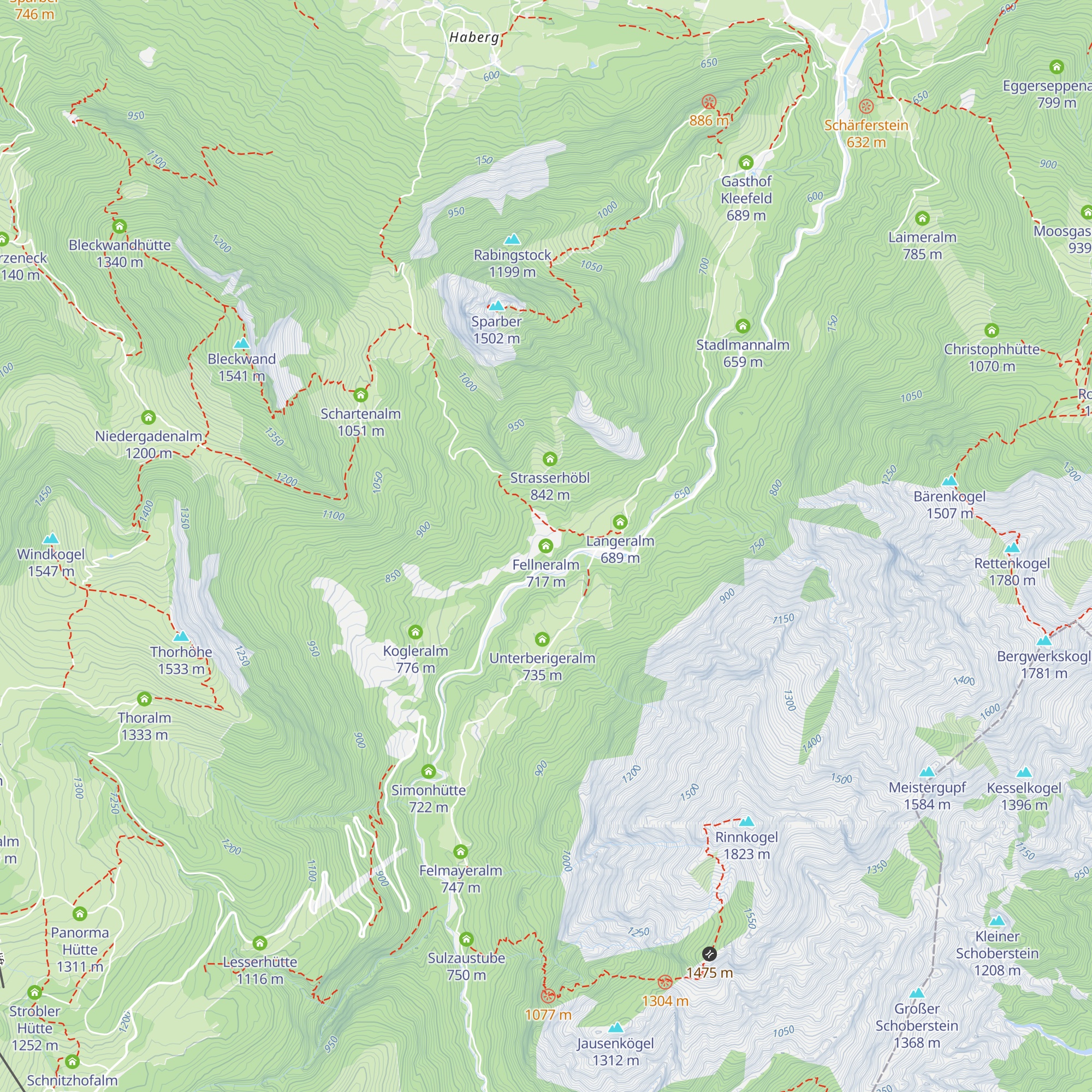 Fellneralm map