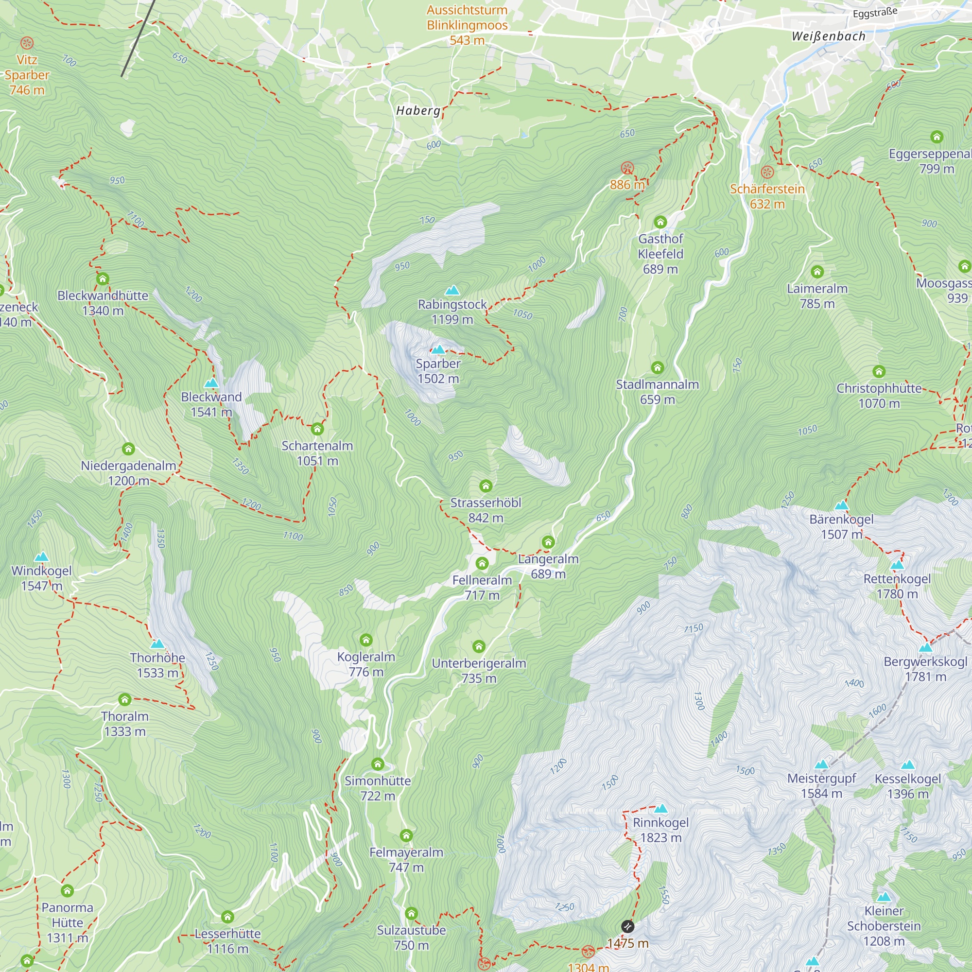 Strasserhöbl map
