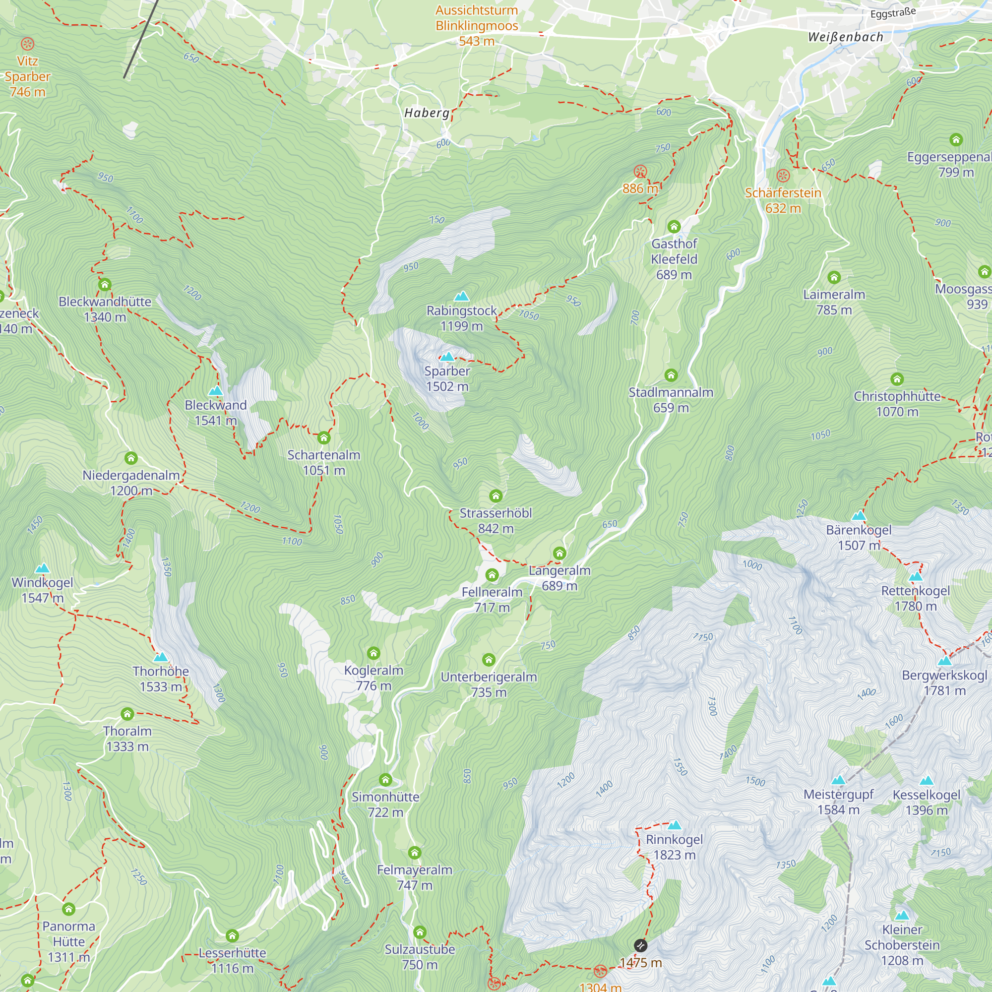 Strasserhöbl map
