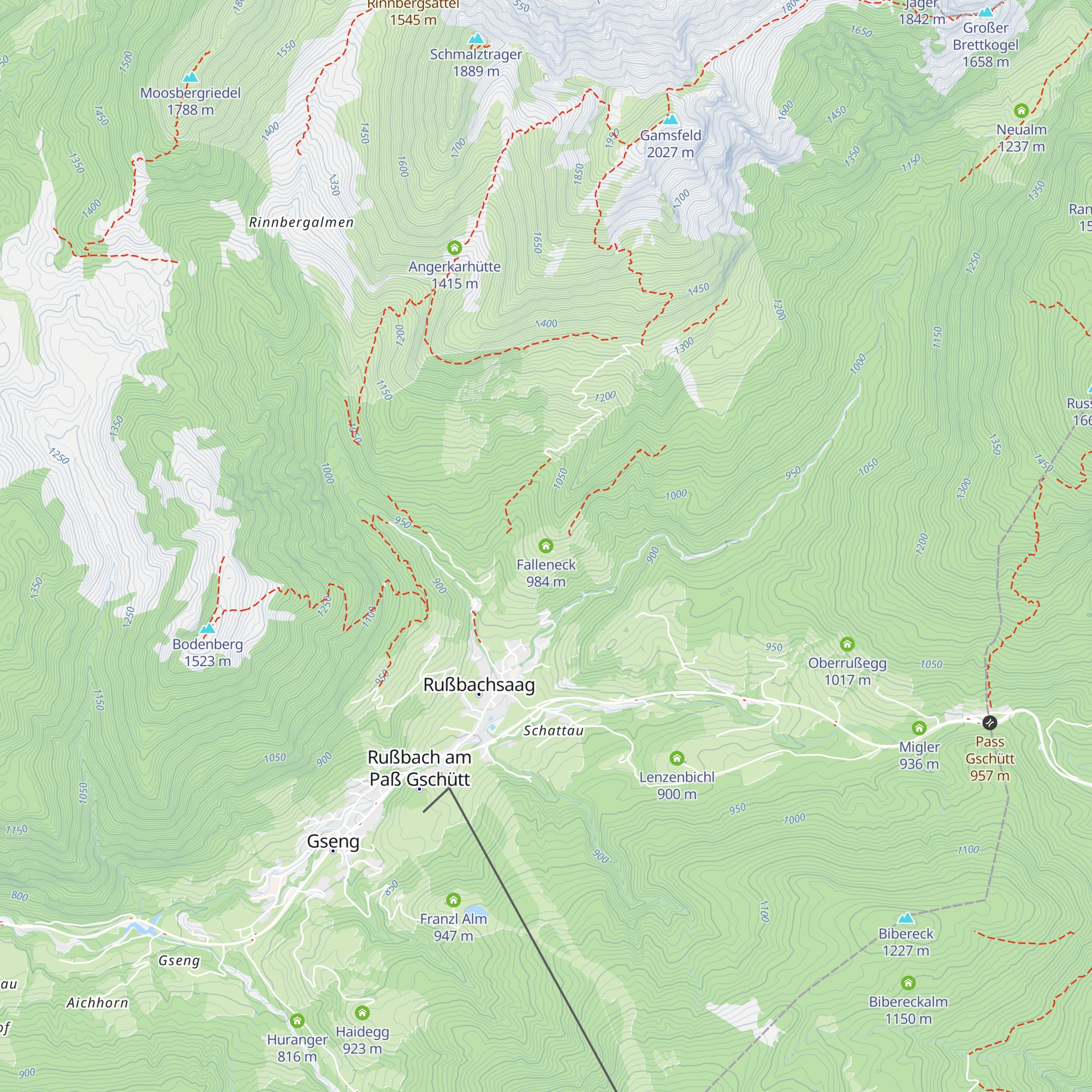 Falleneck map