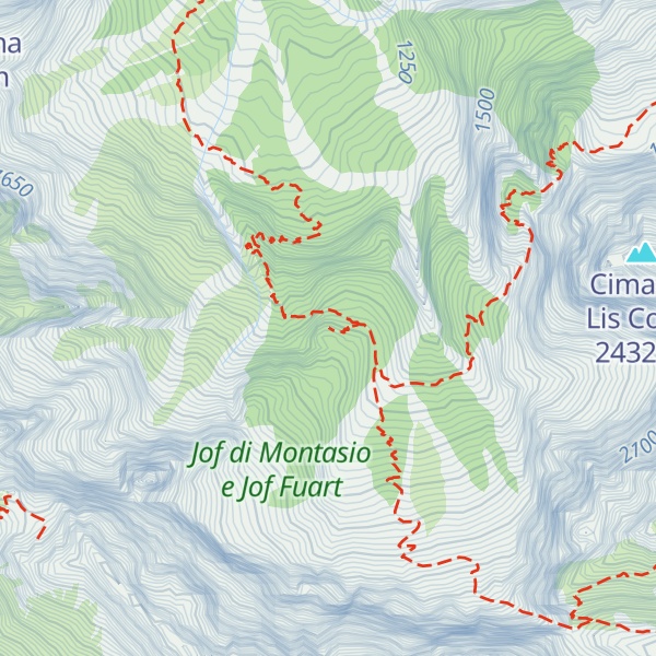 Map of Bivacco Dario Mazzeni