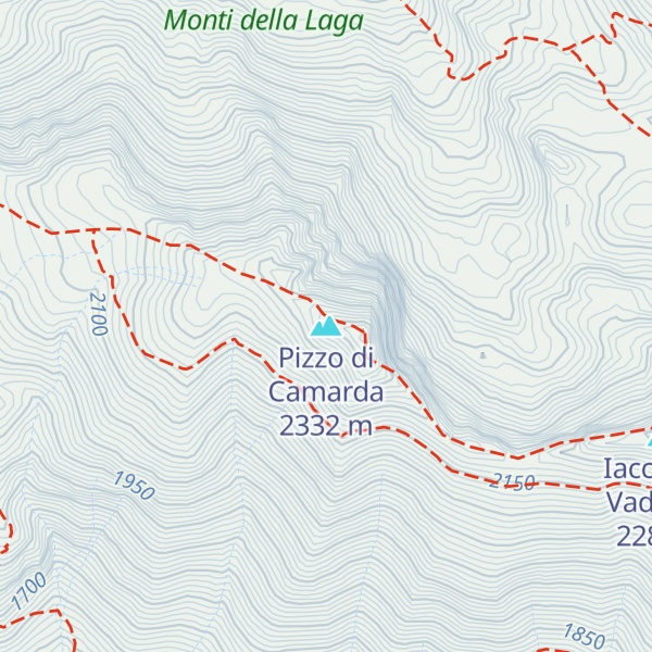 Map of Pizzo di Camarda