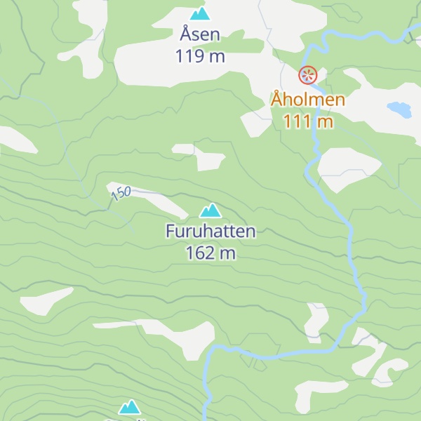 Map of Furuhatten