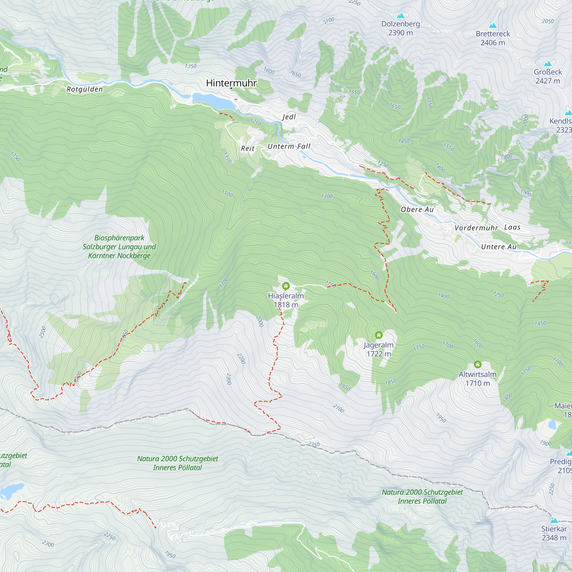 Hiasleralm map