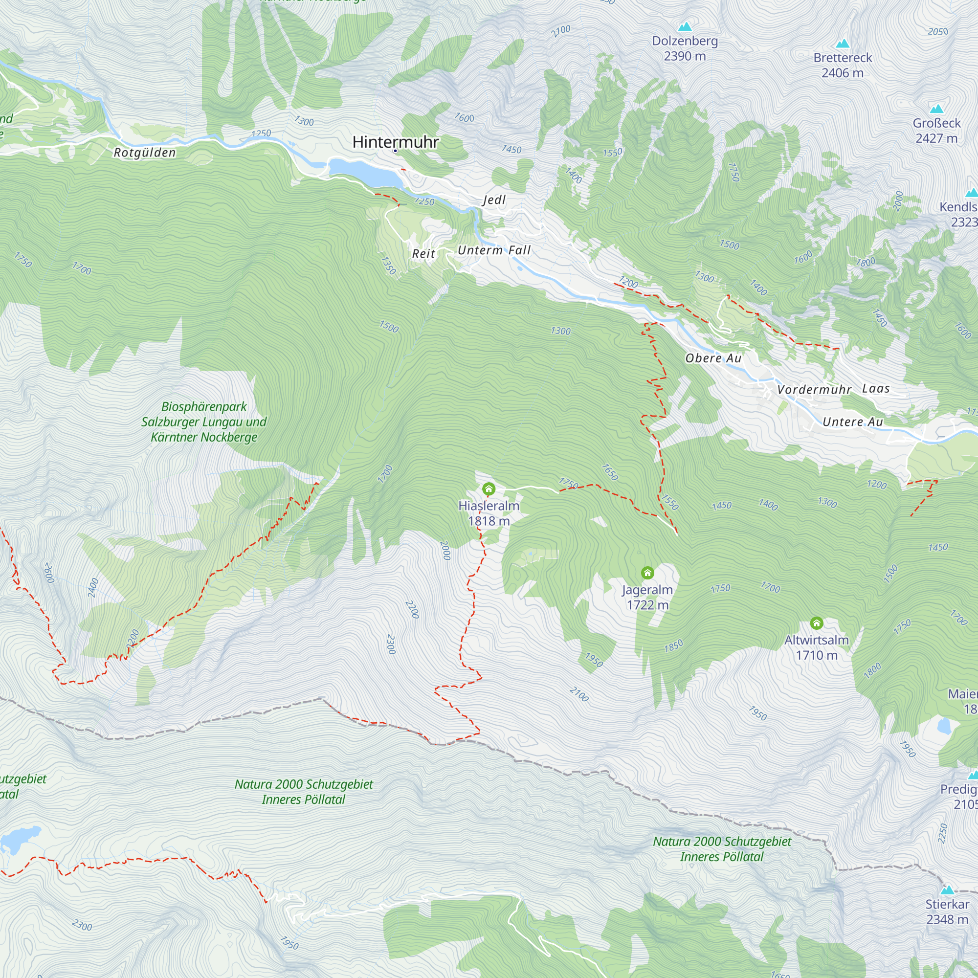 Hiasleralm map
