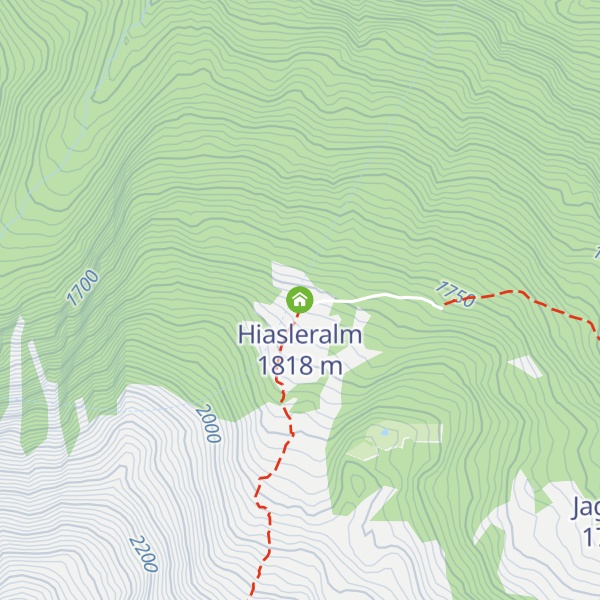 Map of Hiasleralm