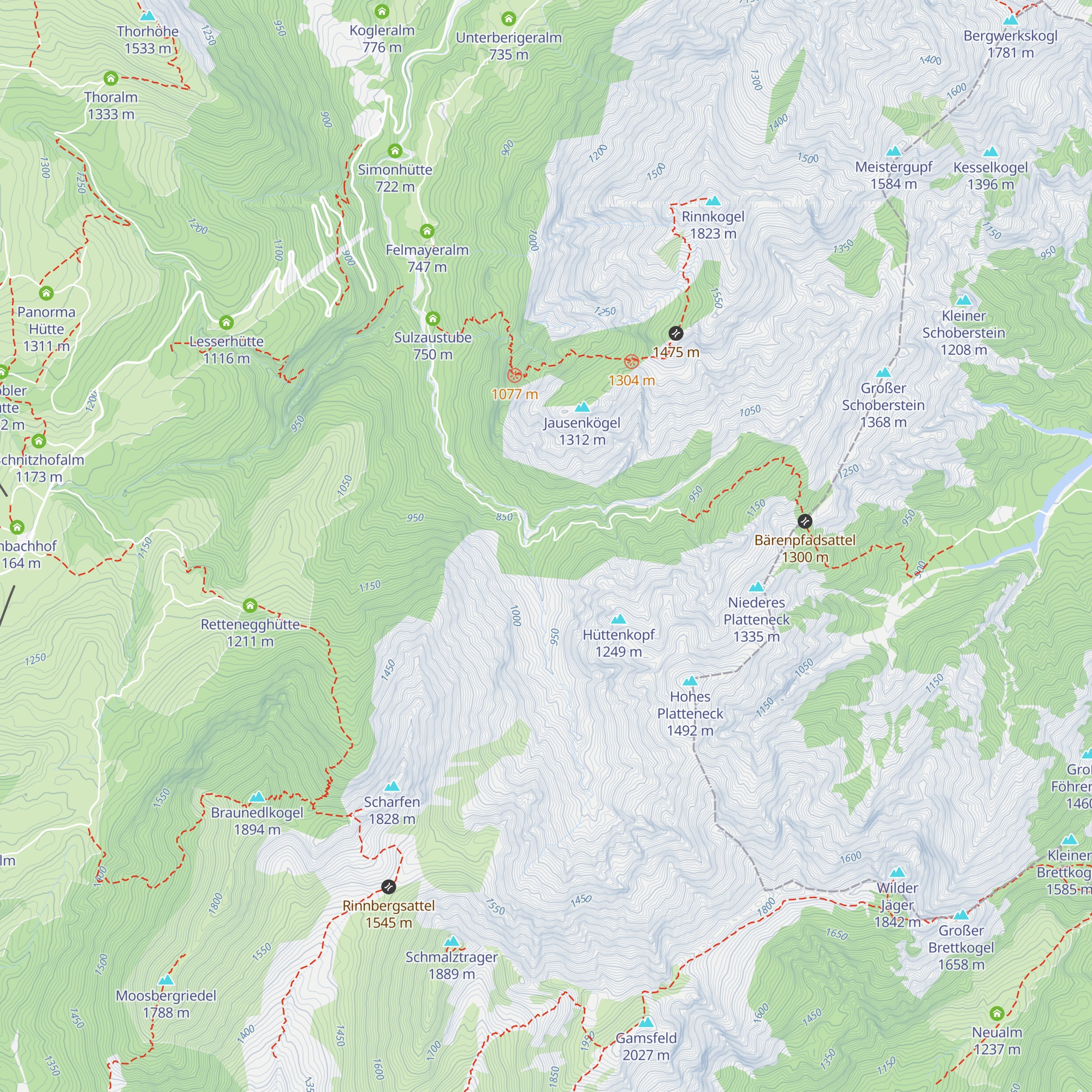 Kammersbachhütte (Jhtt.) map
