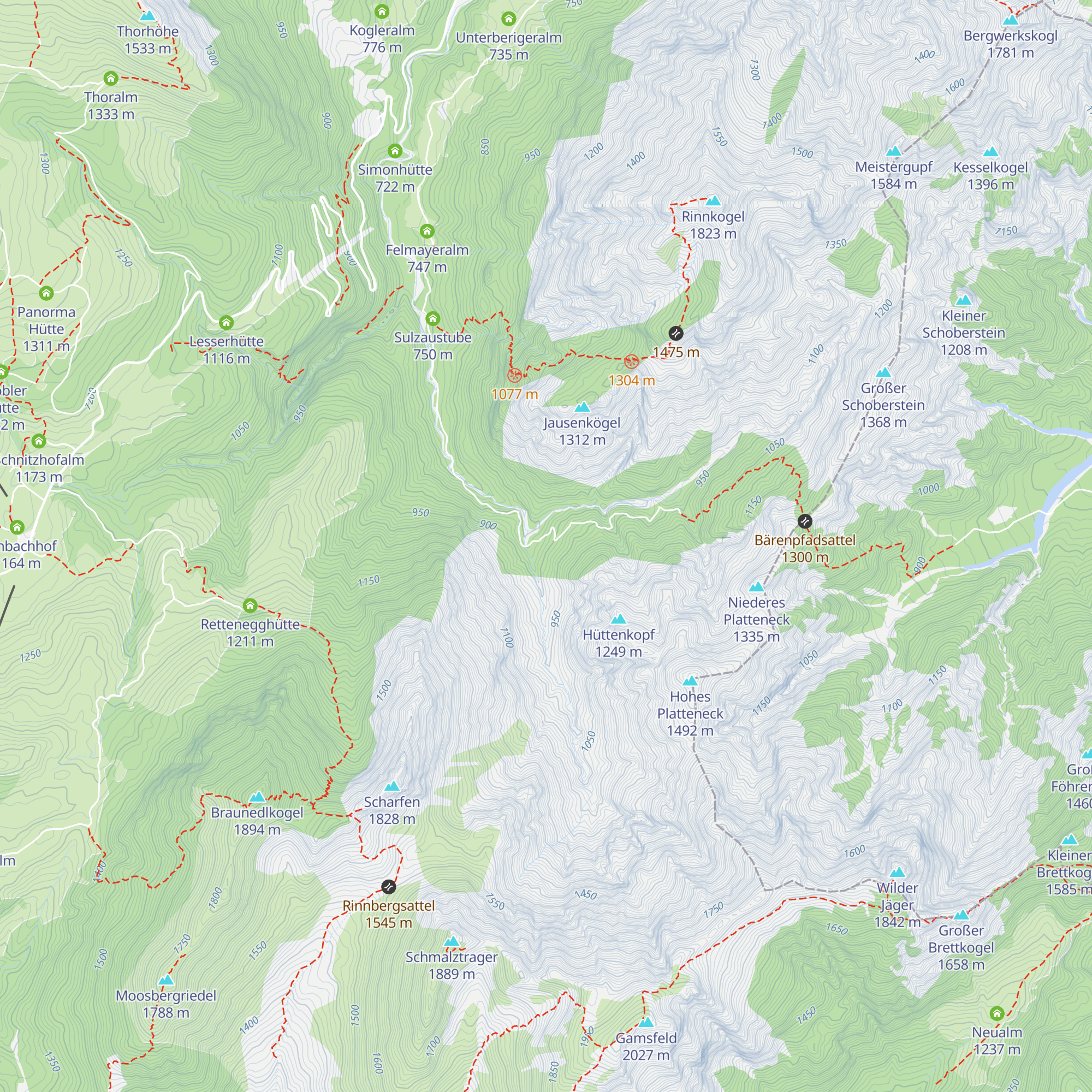 Kammersbachhütte (Jhtt.) map