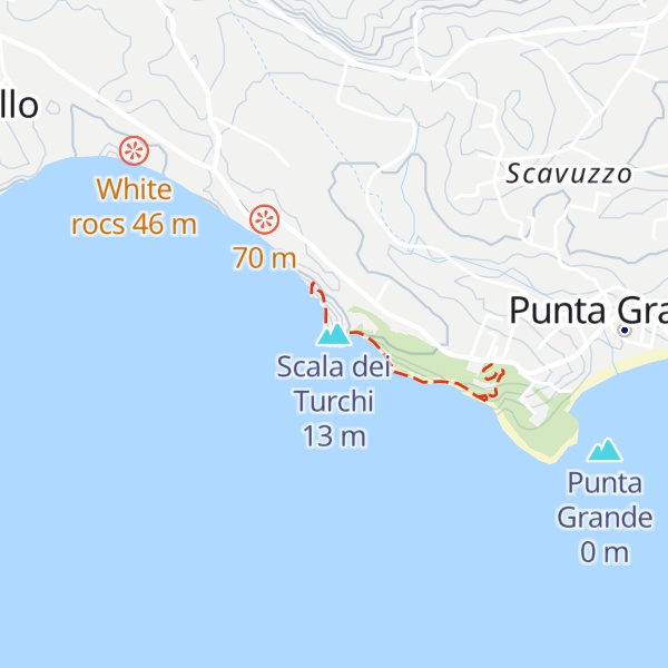 Map of Scala dei Turchi
