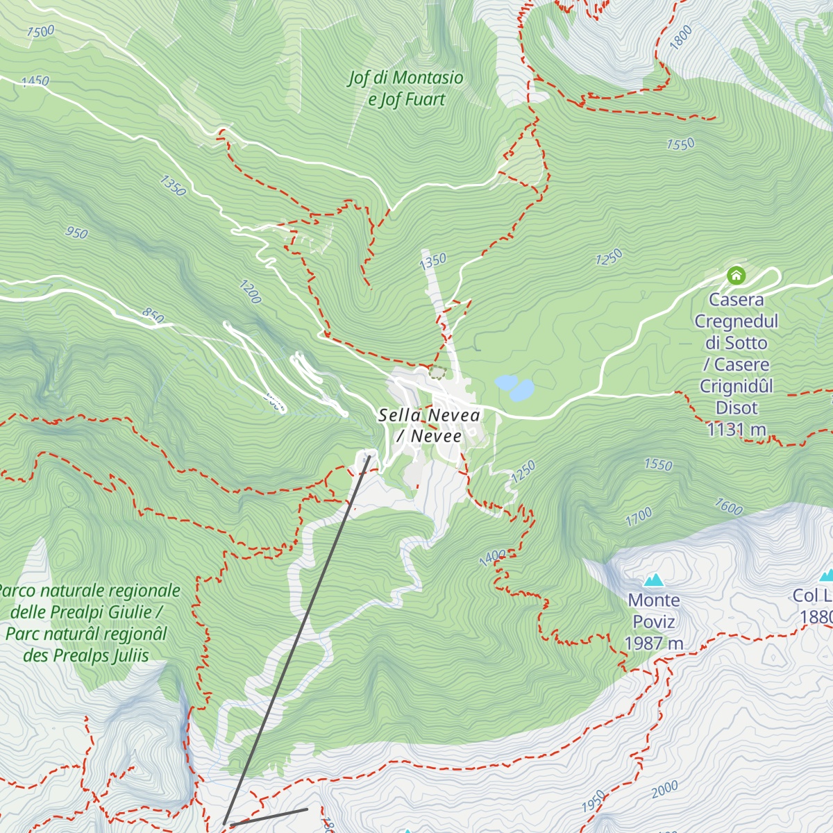 Rifugio Divisione Julia map