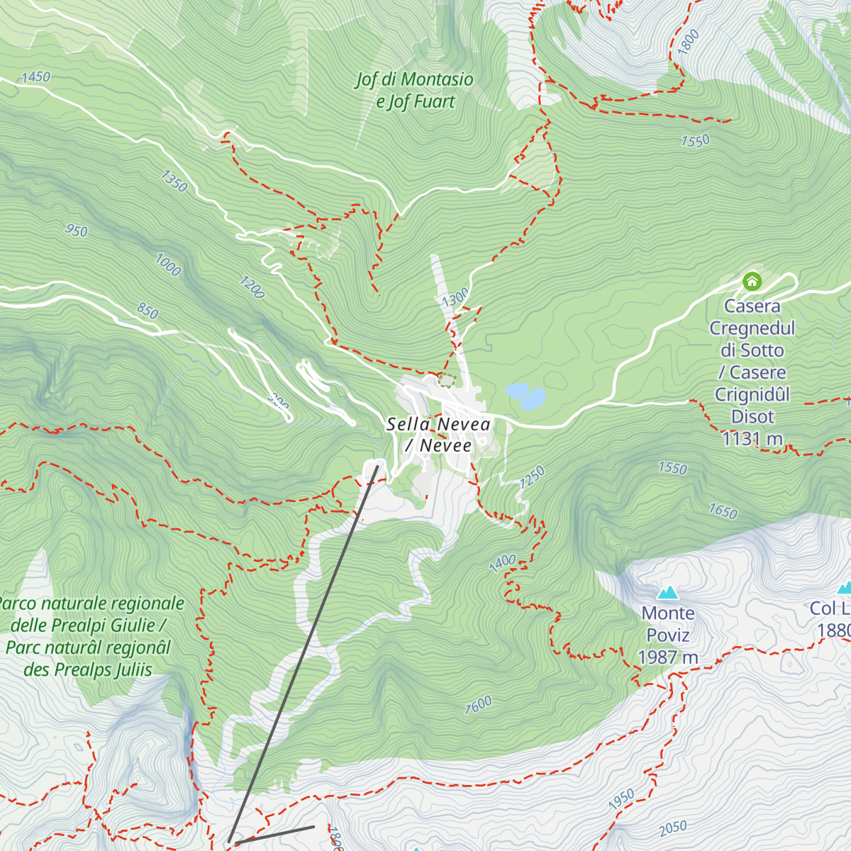Rifugio Divisione Julia map