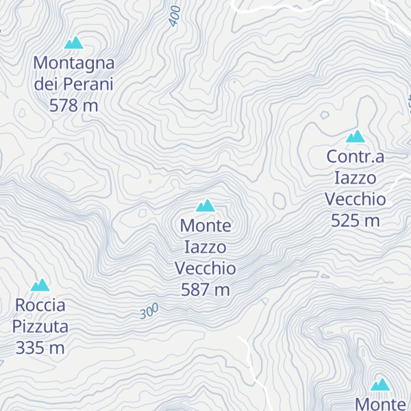 Map of Monte Iazzo Vecchio