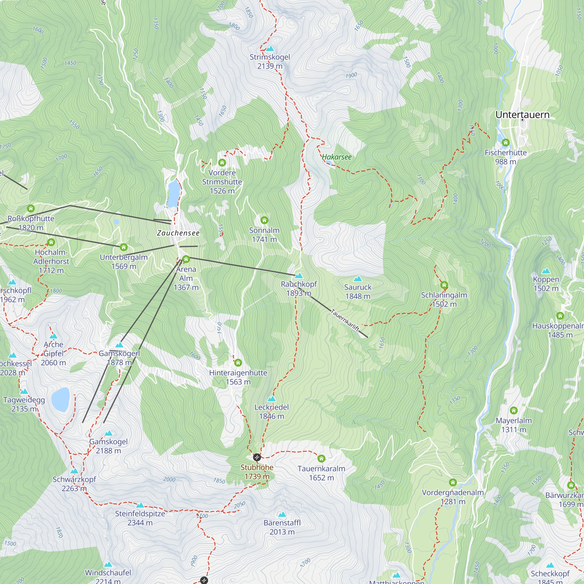 Rauchkopfhütte map