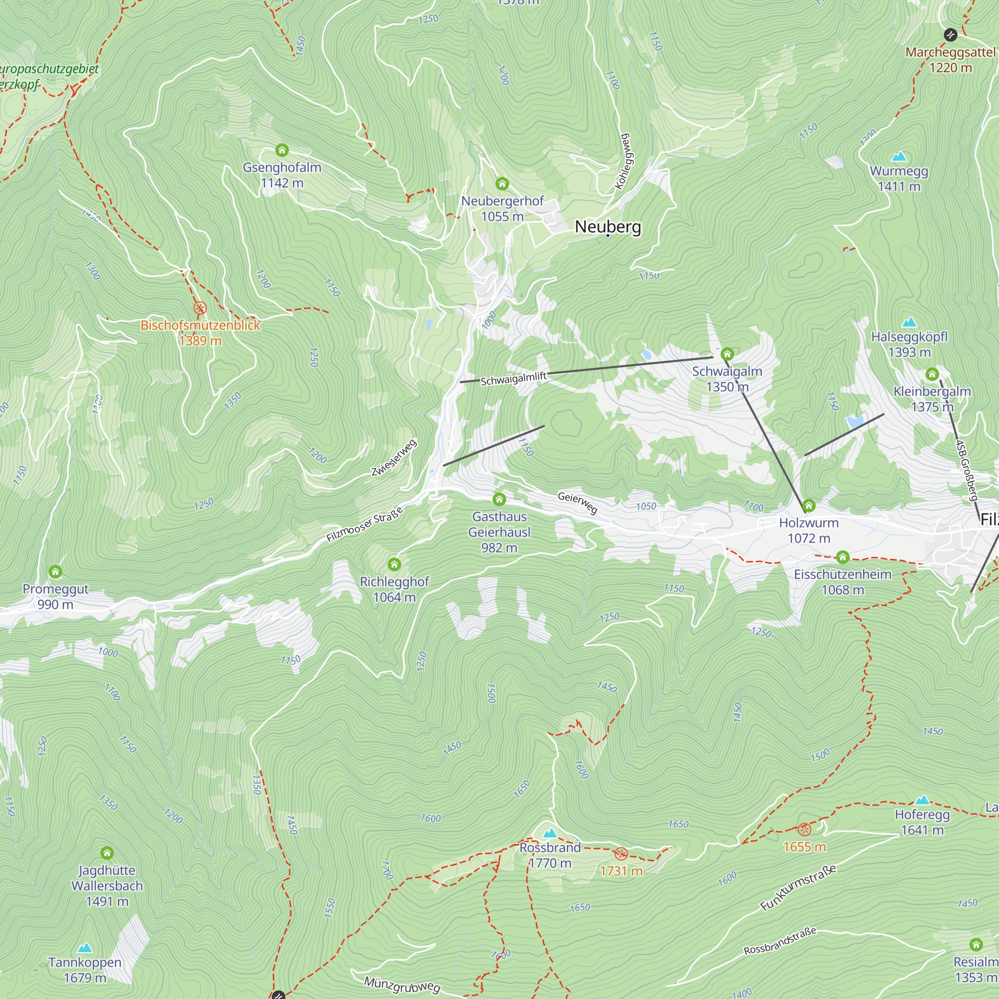 Gasthaus Geierhäusl map